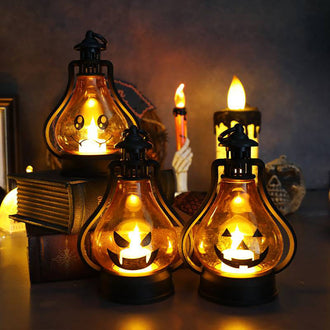 Halloween LED Pumpkin Candle Lantern