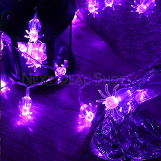 Halloween LED Spider String Light