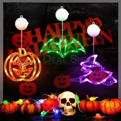 Halloween LED Window Light with Suction Cup-Pumpkin-View 1-Next Deal Shop