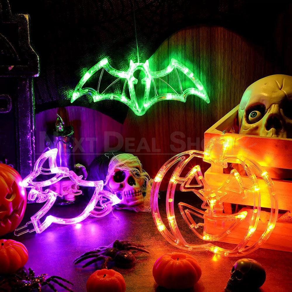 Halloween LED Window Light with Suction Cup-Pumpkin-View 2-Next Deal Shop