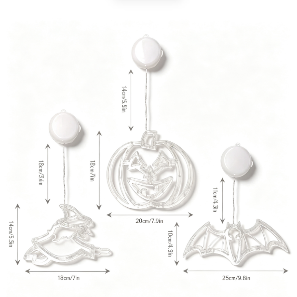 Halloween LED Window Light with Suction Cup