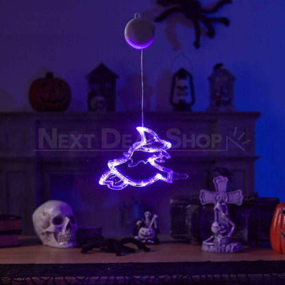 Halloween LED Window Light with Suction Cup-Witch-View 6-Next Deal Shop