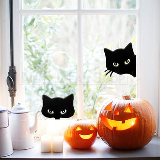 Halloween Metal Cat Silhouette Decor