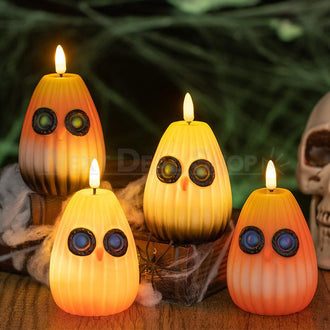 Halloween Pumpkin Owl LED Candle Light