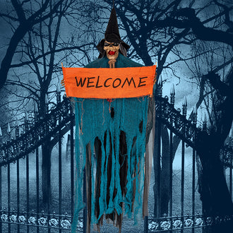 Halloween Sound Activated Hanging Ghost Decoration