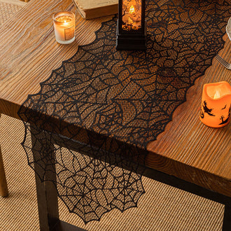 Halloween Spider Web Table Runner