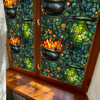 Halloween Spider Web Window Film