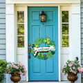 Hand Crafted Wooden St.Patrick’s Day Door Wreath  -  11-Inch, Front Door Spring Holiday Decor