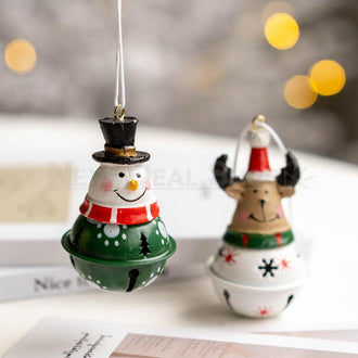 Hand Painted Christmas Bell Ornament