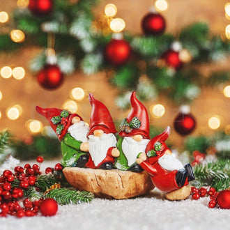 Hand Painted Christmas Gnome Decoration