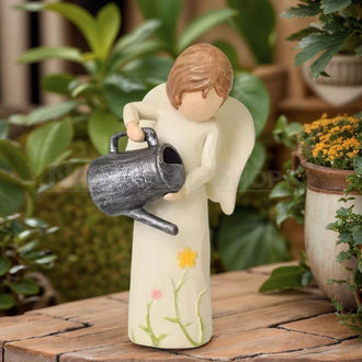 Hand Painted Garden Angel Figurine