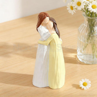 Hand Painted Mom & Daughter Figurine