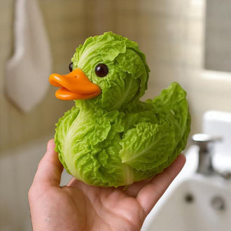 Hand-Painted Vegetable Duck Figurine