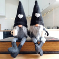 Handmade Adorable Coffee Gnomes - Set of 2, Home Table Shelf Holiday Festival Decor Ornament