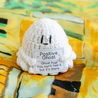 Handmade Crochet Positive Ghost