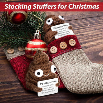 Handmade Crochet Positive Poo