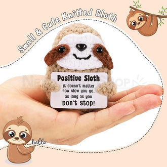 Handmade Crochet Positive Sloth