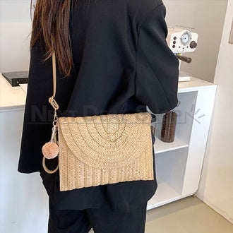 Handmade Crossbody Straw Woven Bag