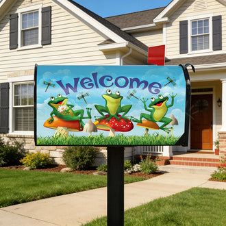 Happy Frog Magnetic Mailbox Cover