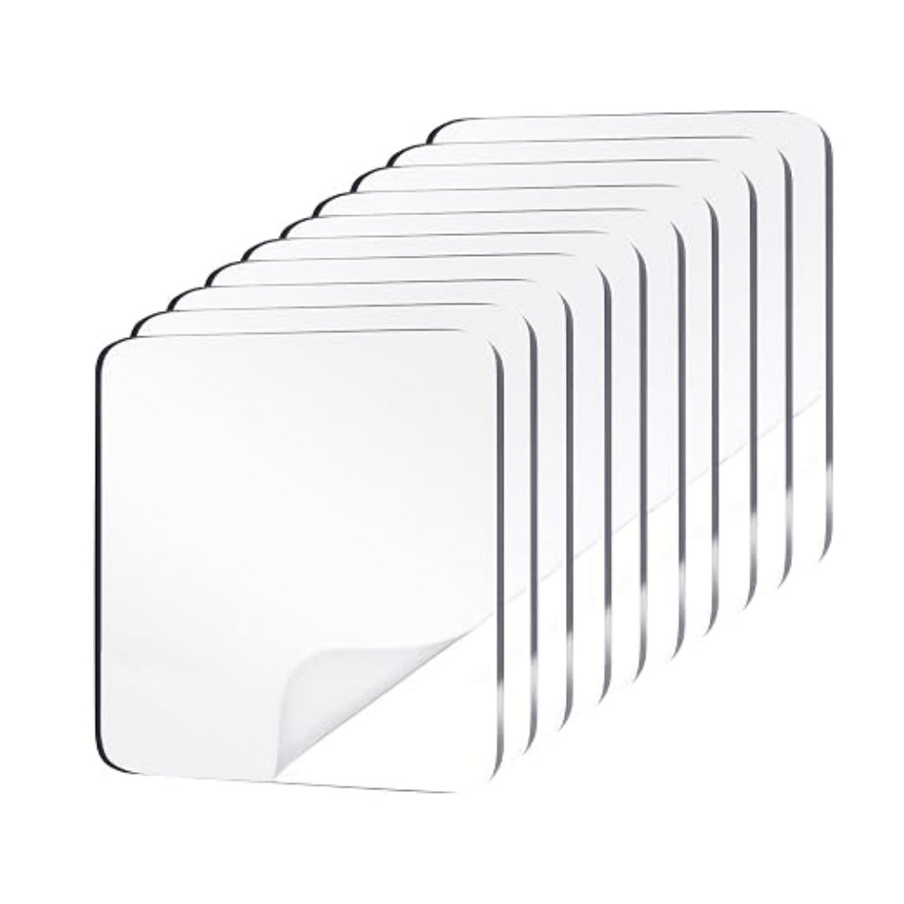Heavy Duty Double Sided Adhesive Mounting Pads - 10 Pcs, No Drill Mounting Pads for Solar Wall Lights & Decorations