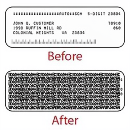Identity Theft Protection Privacy Roller Stamp - Pink, Practical Anti Theft Security Confidential Document Redaction Tool for Home Office Use