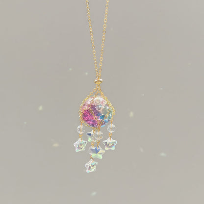 2 Pcs - Iridescent Cracked Ice Crystal Ball Window Hanging Suncatcher-View 5-Next Deal Shop