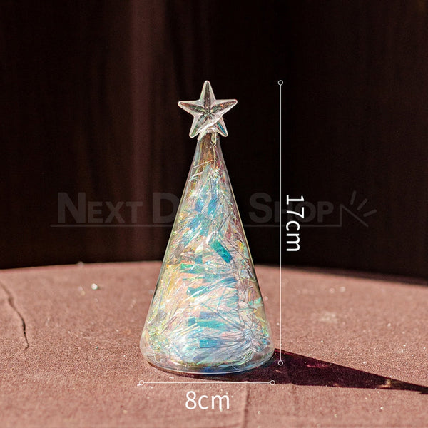 Iridescent Lighted Glass Tree Lamp Next Deal Shop