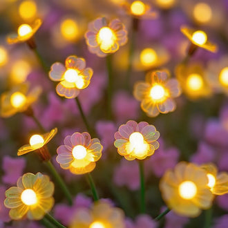 Iridescent Solar Powered Cherry Flower Stake Light