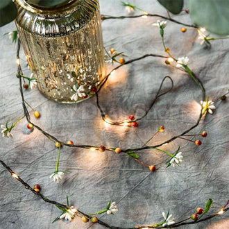 LED Berry Flower Copper wire Light