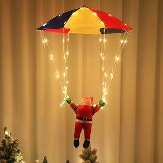 LED Christmas Parachute Santa Decoration