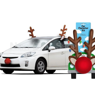 LED Light up Christmas Reindeer Car Decor Set