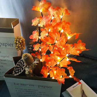 LED Maple Leaf Twig Light