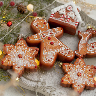 Large Christmas Gingerbread Hanging Ornament Set