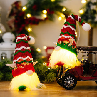 Led Light Up Christmas Elf Gnome