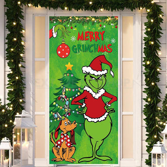 Merry Grinchmas Door Cover