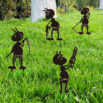 Metal Ant Garden Yard Stake