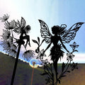 Metal Flower Fairy Silhouette Garden Decor ‑ Home Yard Lawn Patio Porch Garden Ornament