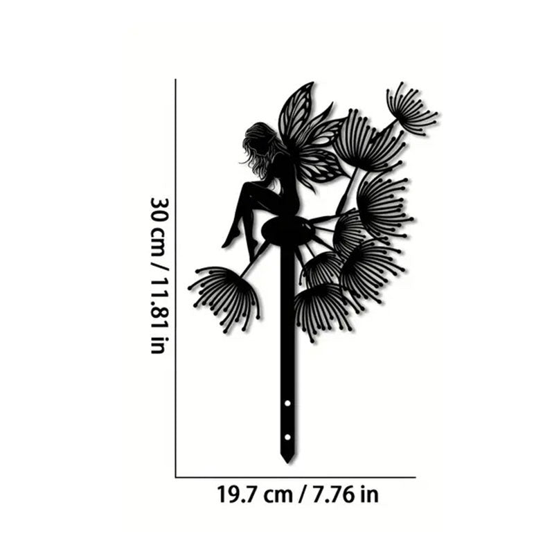 Metal Flower Fairy Silhouette Garden Decor-Next Deal Shop-A-Next Deal Shop