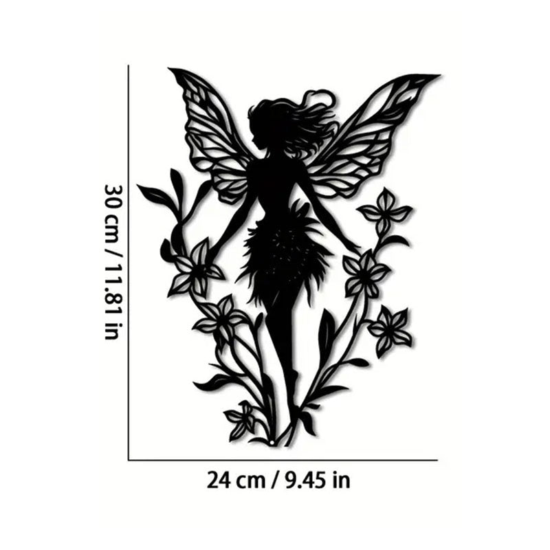 Metal Flower Fairy Silhouette Garden Decor-Next Deal Shop-B-Next Deal Shop