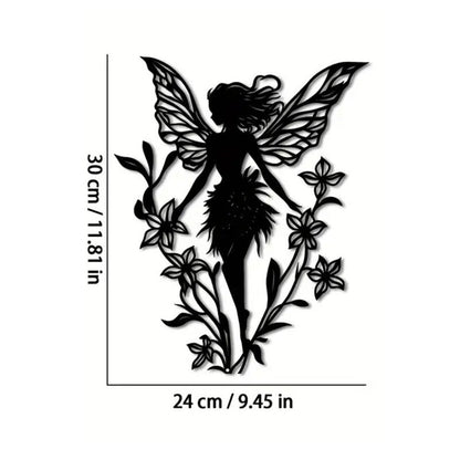 Metal Flower Fairy Silhouette Garden Decor-Next Deal Shop-B-Next Deal Shop