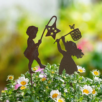 Metal Garden Silhouette Yard Stake