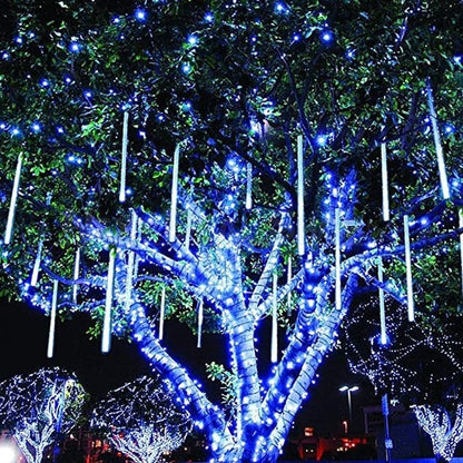 Meteor Snow Fall LED Lights - Easy Extendable Upgraded Version, Home Eave Tree Patio Xmas Holiday Party Festival Decor Lighting