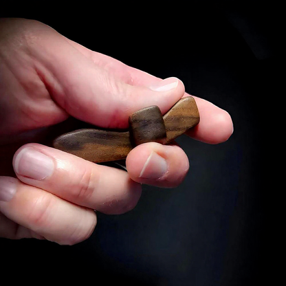 Mini Wooden Handheld Pocket Cross - Novelty Religious Keepsake for Prayer & Comfort