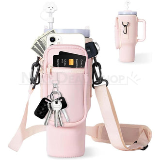 Multi-Pocket Water Bottle Holder for Stanley 40oz Tumblers