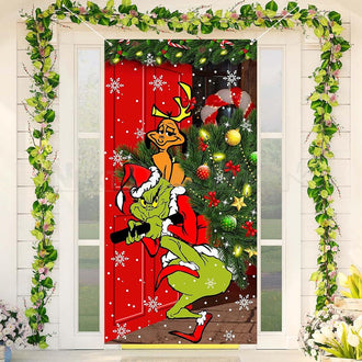 Naughty Christmas Door Cover