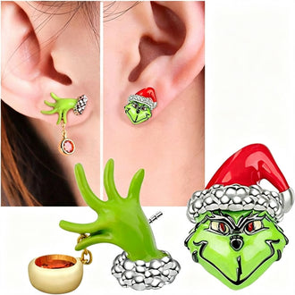 Naughty Christmas Earrings ‑ Holiday Party Jewelry