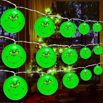Naughty Christmas Led Globe String Lights