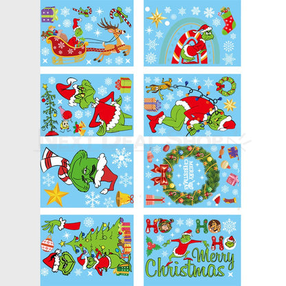 8 Sheets Naughty Christmas Window Cling-View 6-Next Deal Shop