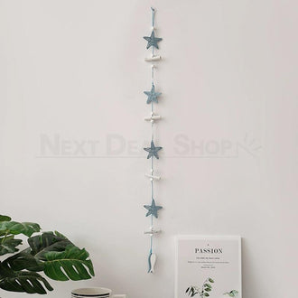 Nautical Starfish Wooden Hanging Ornament