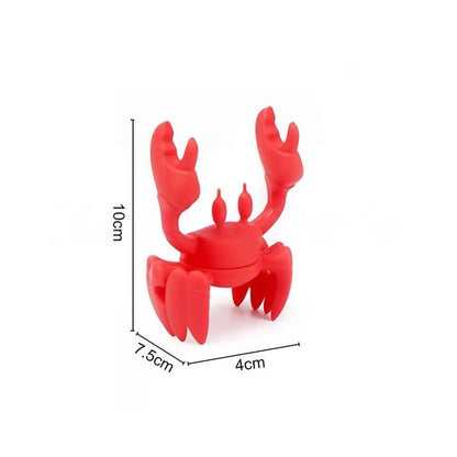 Novelty 2 in 1 Silicone Crab Design Spoon Rest & Steam Releaser  -  Kitchen Counter Accessory